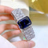 925 Sterling Silver Sapphire Charm Bracelet for Women - Elegant Party Jewelry with Certificate