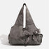 Harajuku Large Capacity Tote Bag Women Aesthetic Ribbon Bow Chic Handbag Vintage Shoulder Bag