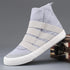 Men's High Cut Strap Canvas Shoes -Casual Lightweight Flat Shoe