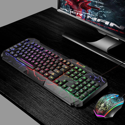Office Gaming Keyboard & Mouse Set-Luminous Mechanical Feel Peripheral