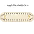 5x18cm/12x25cm PU Bag Bottom with 4 Rivets Oval Bag Bottom Wear-resistant Strong Durable Bag Bottom for Crochet Knitting Handbag