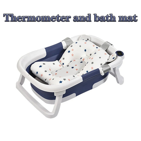Thermosensitive Antibacterial Folding Baby Bathtub – Portable & Multi-Functional