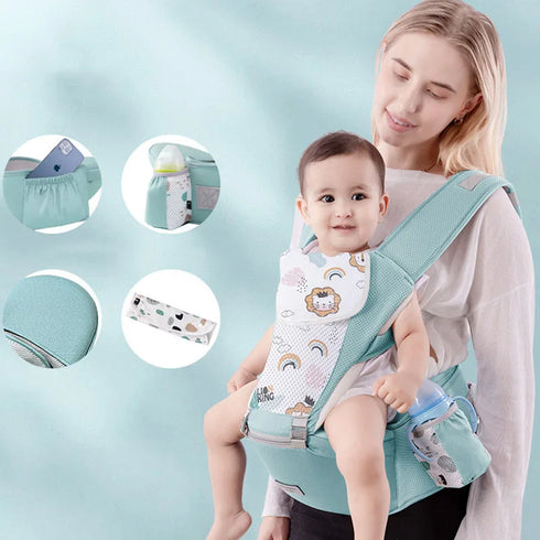 Multi-Functional Ergonomic Baby Carrier – 9-in-1 Design for Newborns to Toddlers