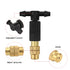Outdoor Misting Cooling System - PVC Garden Irrigation Watering with Brass Atomizer, Adjustable Micro Sprinklers
