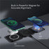 3 in 1 Foldable Magnetic Wireless Chargers-Portable Fast 15W Wireless Charger-for iPhone/Apple Watch/AirPods