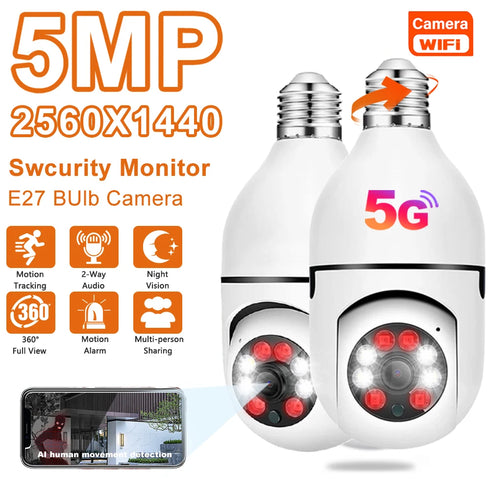 Wireless Wifi Light Bulb Camera Security Camera