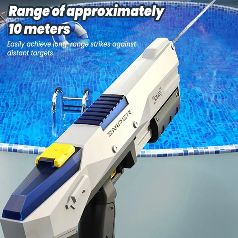 Automatic Large Capacity Water Gun - Electric Water Absorbing Spray Blaster for Kids