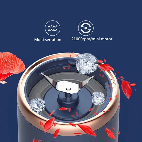 Portable Electric Small Juice Extractor-1pc Blue/Pink