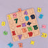 Wooden Alphabet & Number Puzzle Board – Montessori Educational Game for Kids Ages 2+