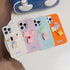 Korean Cute 3D Dog, Cat, and Rabbit Finger Ring Support Phone Case for iPhone - Full Coverage with Anti-Fingerprint & Non-Slip Features