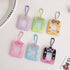 1PC Cartoon Bow Acrylic Hard Card Holder Kawaii Frame 1 inch Photo Card Holder Keychain Card Protctive Case