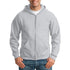 Solid Men’s Long Sleeve Zip-Up Hoodie – Lightweight Polyester Hooded Pullover Sweatshirt with Pocket for Daily Wear