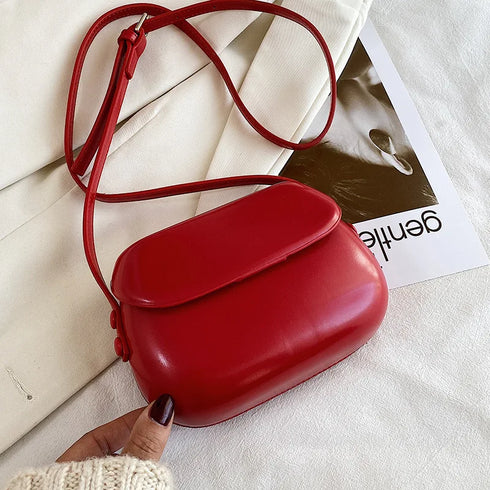 Vintage PU Leather Bag for Women-Small Fashion Shoulder Bag