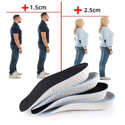 Height Increase Orthopedic Insoles - Memory Foam Heel Lift for Men & Women