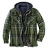 Men’s Hooded Plaid Parka Jacket | Full Sleeve Casual Zipper Coat for Autumn & Winter