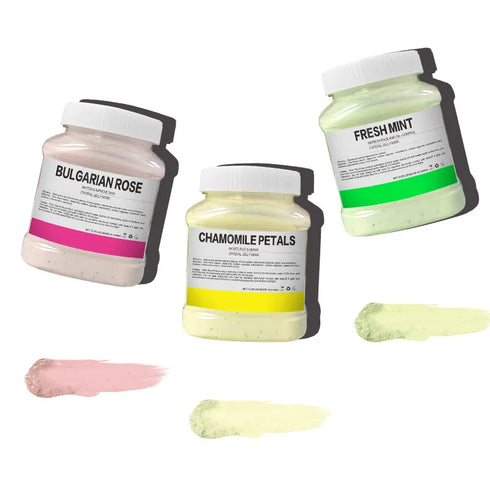 350g 24K Gold Hydrating Jelly Mask Powder – Deep Moisturizing and Oil Control Soft Peel-Off Facial Treatment Mask