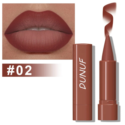 DUNUF Long-Lasting Matte Lipstick – Highly Pigmented, Lightweight & Smooth Application