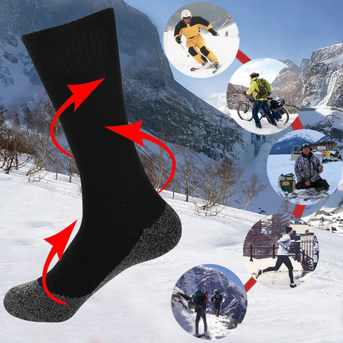 Self-Heating Thermal Socks - Acetate Fiber Breathable Compression Stockings for Women, Warm Winter Ski & Outdoor Socks