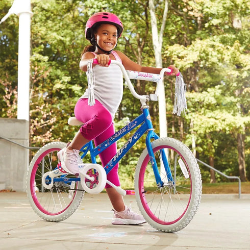 2024 Sea Star Kids Bike - 20Inch Blue and Pink New Model Bike for Girls Ages 5 and Up
