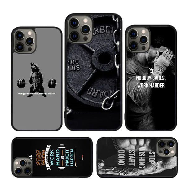 Gym Fitness Bodybuilding Phone Case for iPhone - Protective Cover