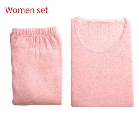 100% Merino Wool Base Layer Set for Men Women Merino Wool Thermal Underwear Set Long John Top and Bottom Winter Thicken Warm
