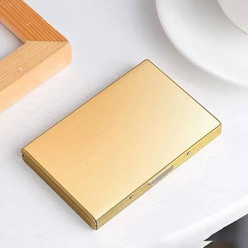 1pc Card Holder Men RFID Blocking Aluminum Metal Slim Wallet Money Bag Anti-scan Credit Card Holder Thin Case Small Male Wallet