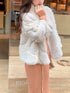 Luxurious Women’s Real Rex Rabbit Fur Coat – Perfect Winter Warmth and Style