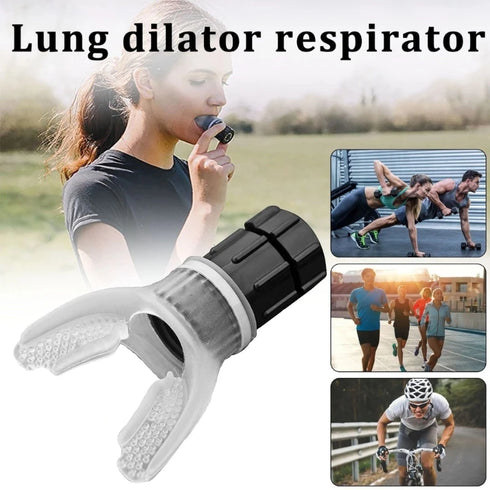 Breathing Trainer Exercise Lung Face Mouthpiece Respirator Fitness Healthy Care