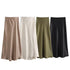 Women's Satin Ankle-Length Skirt - Elegant Casual Straight Silhouette Long Skirt for All Seasons (2025 Edition)