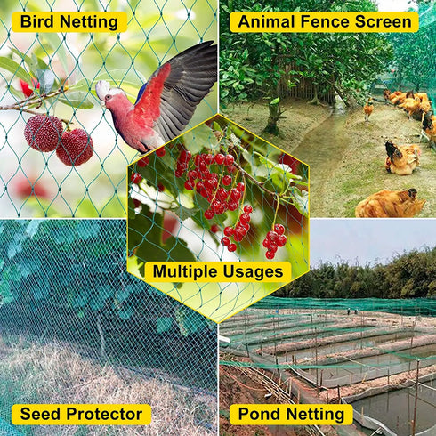 Heavy Duty Anti Bird Netting & Deer Fence – Durable Garden Mesh for Crops Protection