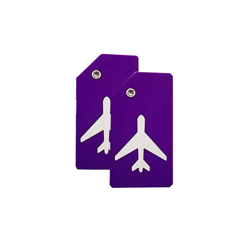 2pcs Name ID Card Silicone Travel Luggage Tag Suitcase Travel Accessories Quickly Discover Luggage Tag Name Baggage Information