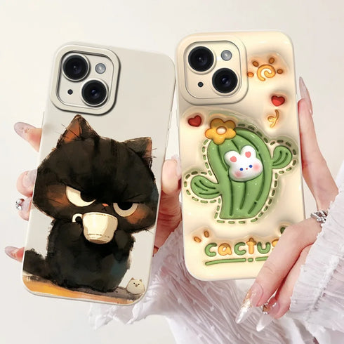 Jueeboy Protective Soft Silicone Phone Case – Cute and Artistic Designs for iPhone 14 Series