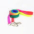 Rainbow Pet Collar Harness & Leash Set – Colorful Soft and Durable Nylon Walking Harness