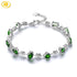 Natural Chrome Diopside Sterling Silver Bracelet – 5.2 Carats Gemstone Jewelry for Women