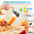 Portable Electric Fruit Juicer, 600ml with 4000mAh- USB Rechargeable
