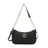 Vintage PU Leather Crossbody Handbag with Gold “M” Letter – Women’s Shoulder & Messenger Bag