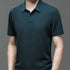 Men's Casual Short-Sleeve Polo Shirt – Breathable Polyester with Classic Design