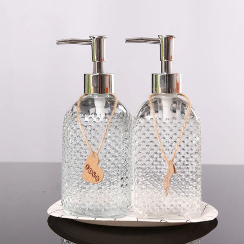 500ml Luxury Glass Hand Wash Dispenser for Elegant Home Decor