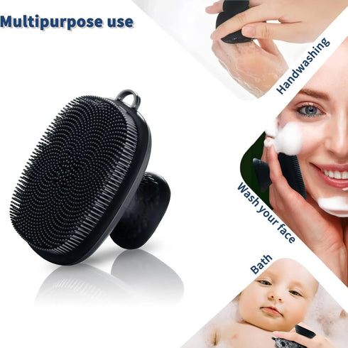 Silicone Manual Facial Cleansing Brush for Deep Pore Cleaning and Gentle Exfoliation – Non-Electric Skincare Tool