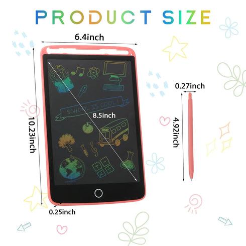 "8.5/10/12-Inch LCD Writing Tablet for Kids - Educational Drawing Board Toy with No Radiation, CE Certified"