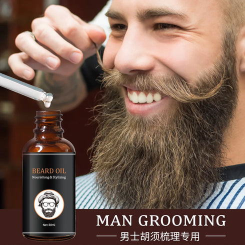 Beard Growth Oil for Men Hair Growth Products Thickener Nourishing Beard Grooming Treatment Beard Care