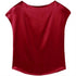 Solid Color Midweight TAT-Woven Polyester Top with Regular Length and No Closure, Designed for Middle-Aged Women Seeking a Sophisticated Office Lady Style