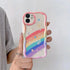 Soft TPU Gradient Love Heart Phone Case | Scratch-Resistant and Dustproof Cover for iPhone Models