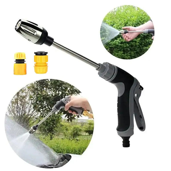 Turbowasher Power Blaster - High-Pressure Cleaner for Garden Hoses, Long Rod Car Wash Gun
