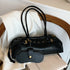 Buckle PU Shoulder Bag Large Capacity Handbag Purse for Women