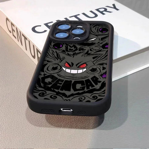 Luxury Gengar Phone Case for iPhone 15 to SE - Soft Silicone Shockproof Back Cover