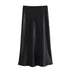 Elegant Satin Mid-Calf Skirt for Women by – Office Lady Style