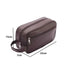 Men Waterproof Travel Toiletries Storage Bag PVC Lychee Pattern Cosmetic Bag Portable Makeup Organiser Male Zipper Handbags