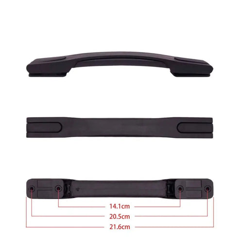 1Set Luggage Handle Trolley Handle Suitcase Handle Bag Handle Replacement Universal Travel Black Luggage Bag Handle Grip