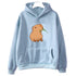 Manga Cartoon Print Hoodies for Men & Women – Cozy Fleece Pullover with Hood & Drawstring